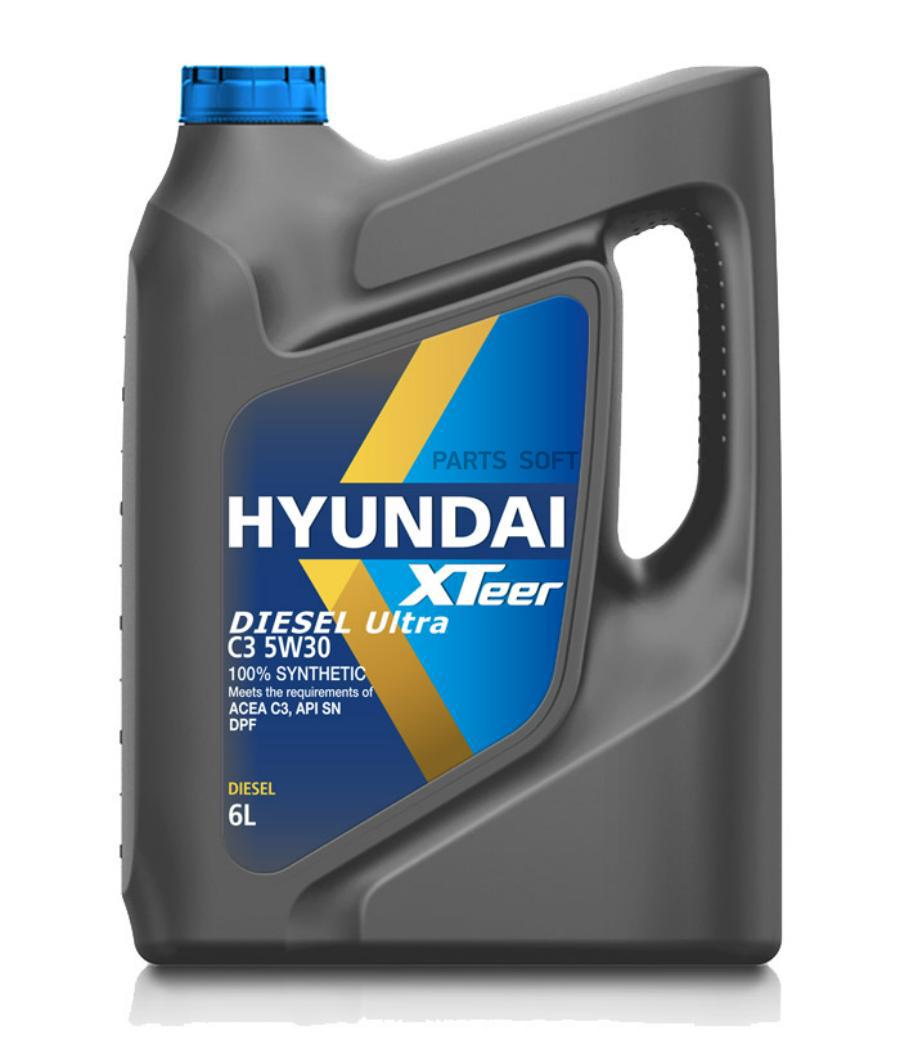 

HYUNDAI XTeer Diesel Ultra C3 5W30 (6L)_масло моторн. синт. API SN, ACEA C3, MB 229.31