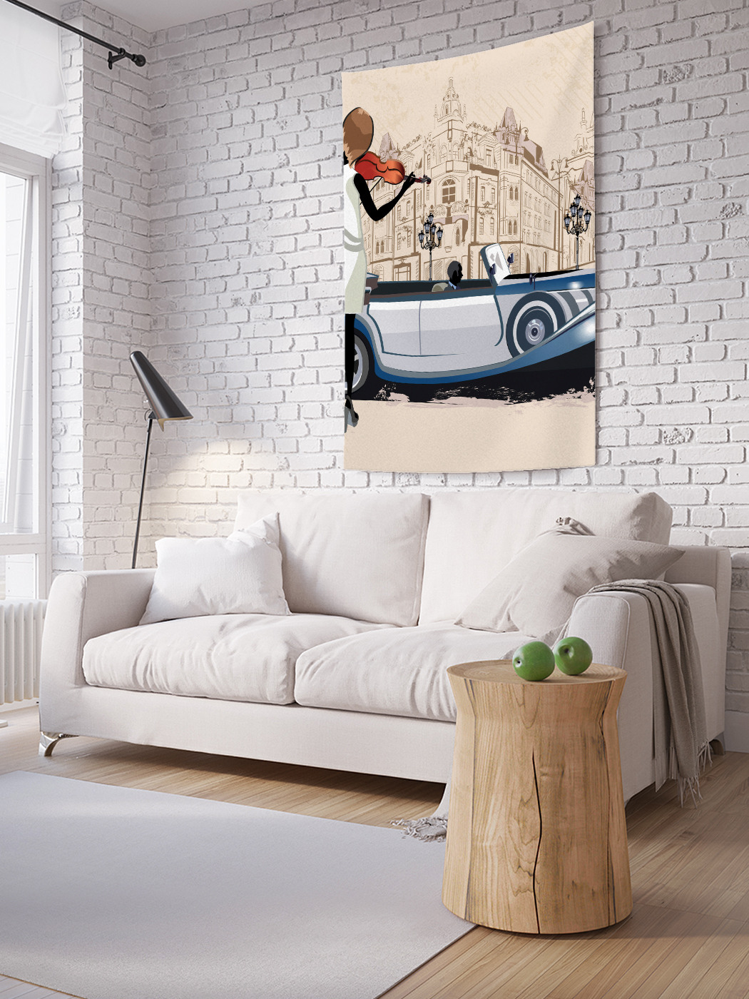 

Вертикальное фотопанно на стену JoyArty Скрипач играет 150x200 см, Скрипач играет
