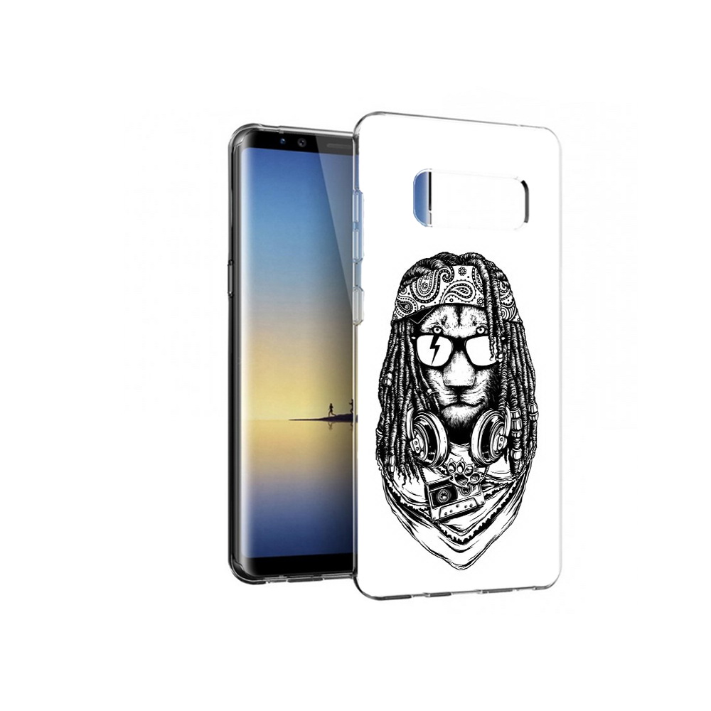

Чехол MyPads Tocco для Samsung Galaxy Note 8 дреды льва, Прозрачный, Tocco