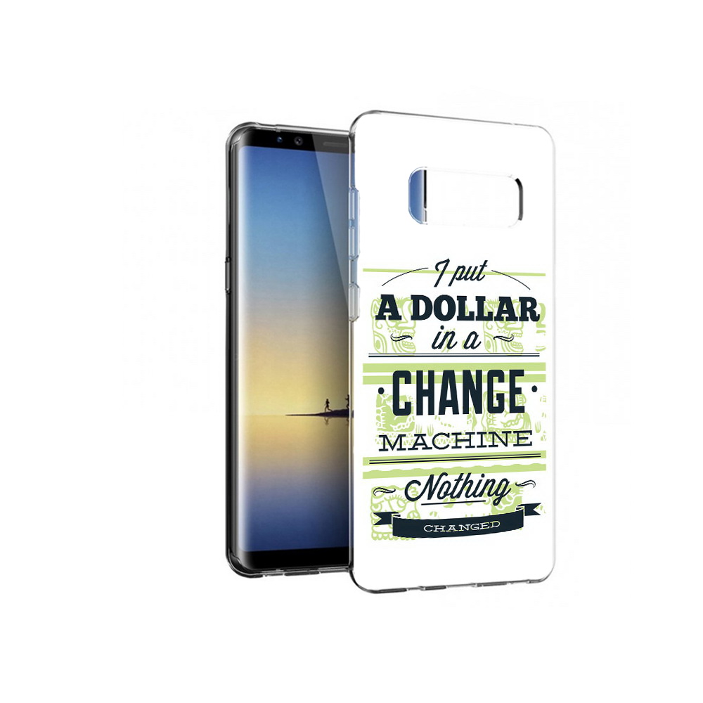 

Чехол MyPads Tocco для Samsung Galaxy Note 8 доллар надпись, Прозрачный, Tocco