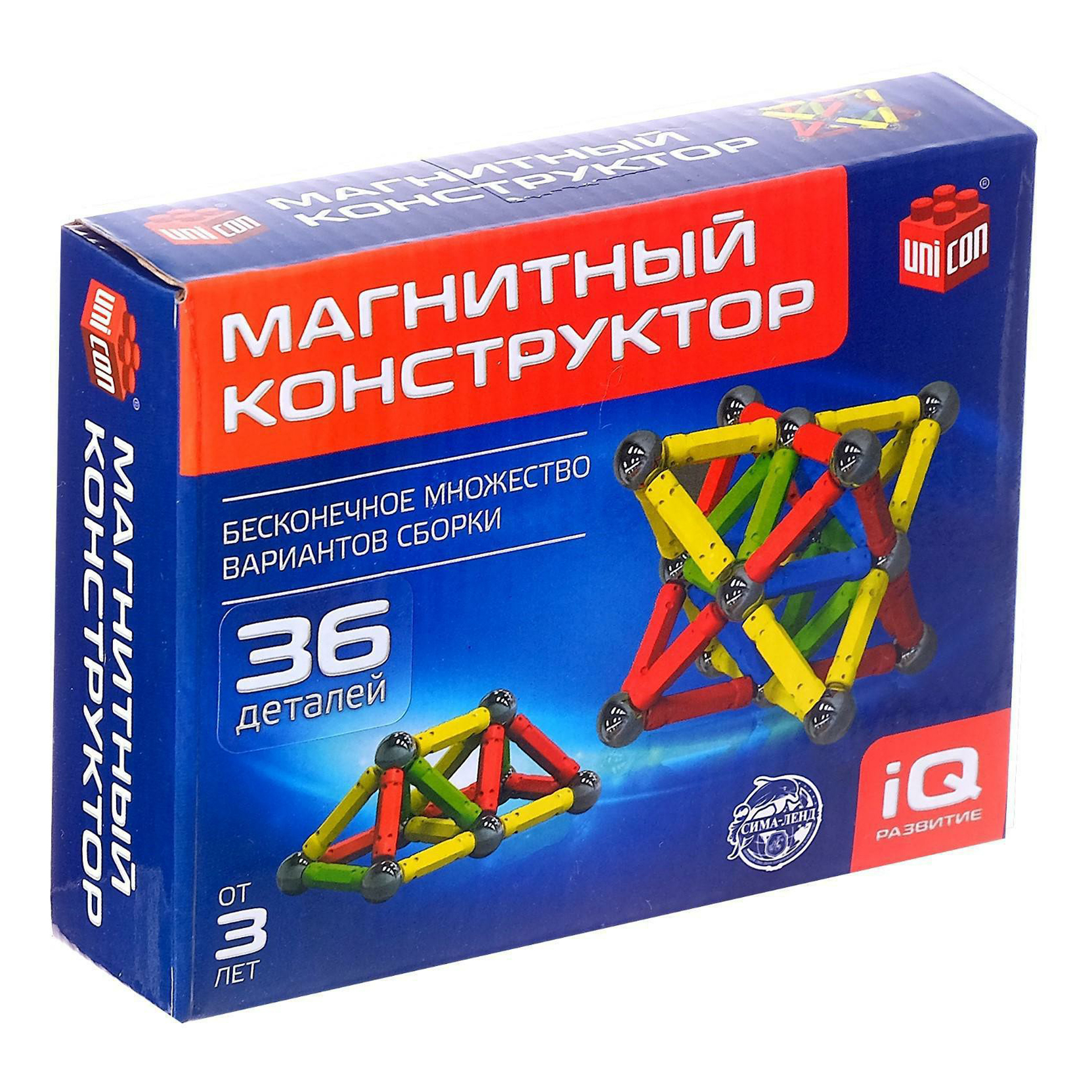 

Конструктор Unicon Магнитный 36 деталей