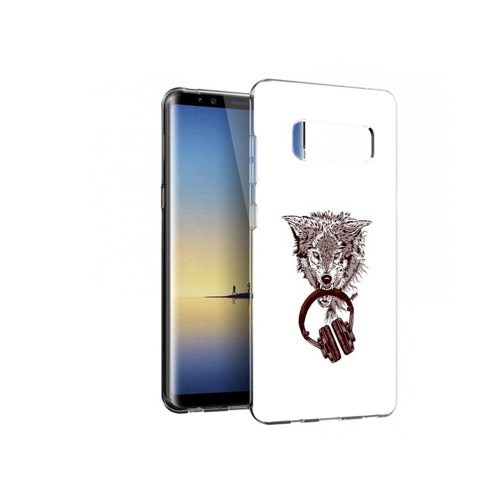 

Чехол MyPads Tocco для Samsung Galaxy Note 8 дикий волк, Прозрачный, Tocco