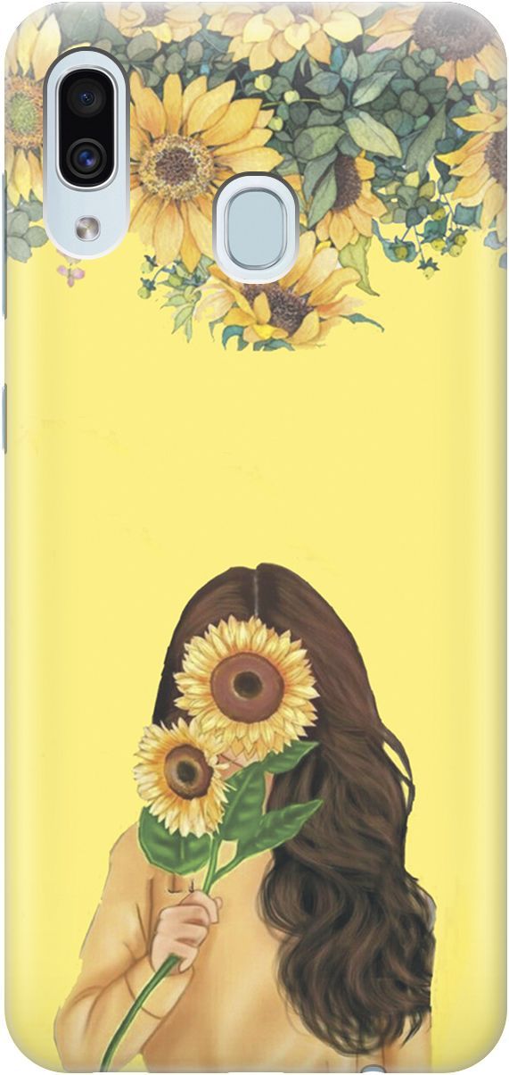 

Силиконовый чехол на Samsung Galaxy A40 с принтом "Девушка и подсолнухи", Желтый;оранжевый, 4625