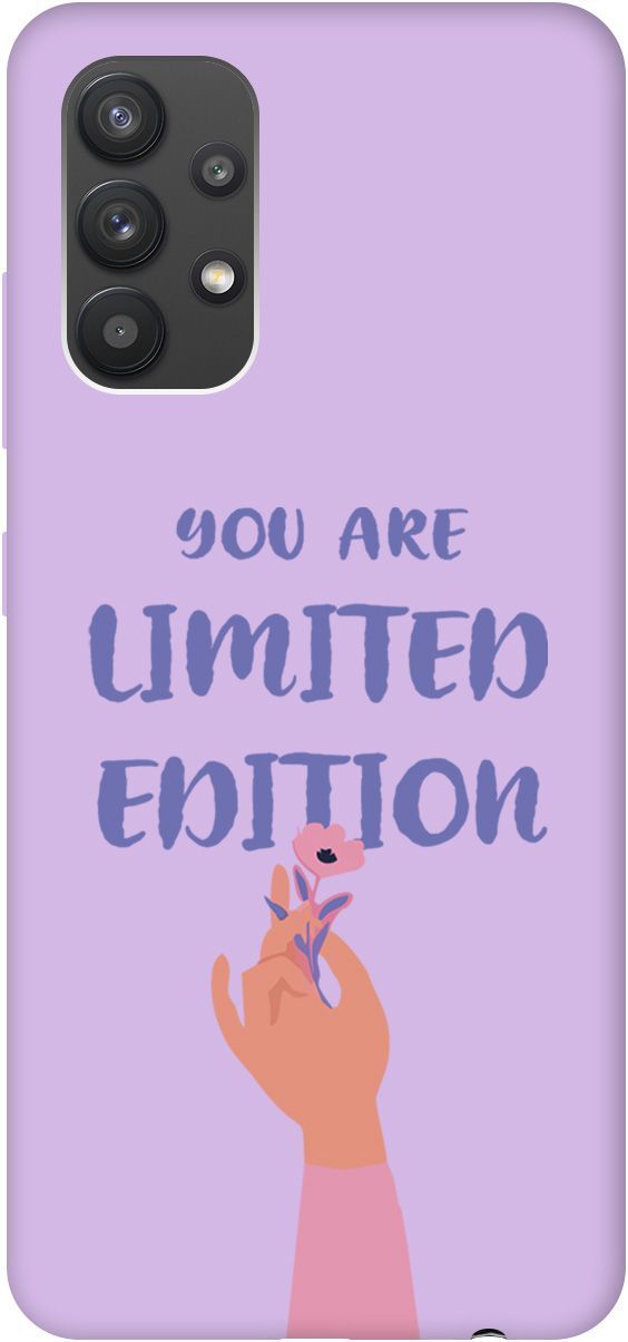 

Чехол на Samsung Galaxy A32 с принтом "Limited Edition" сиреневый, 2512