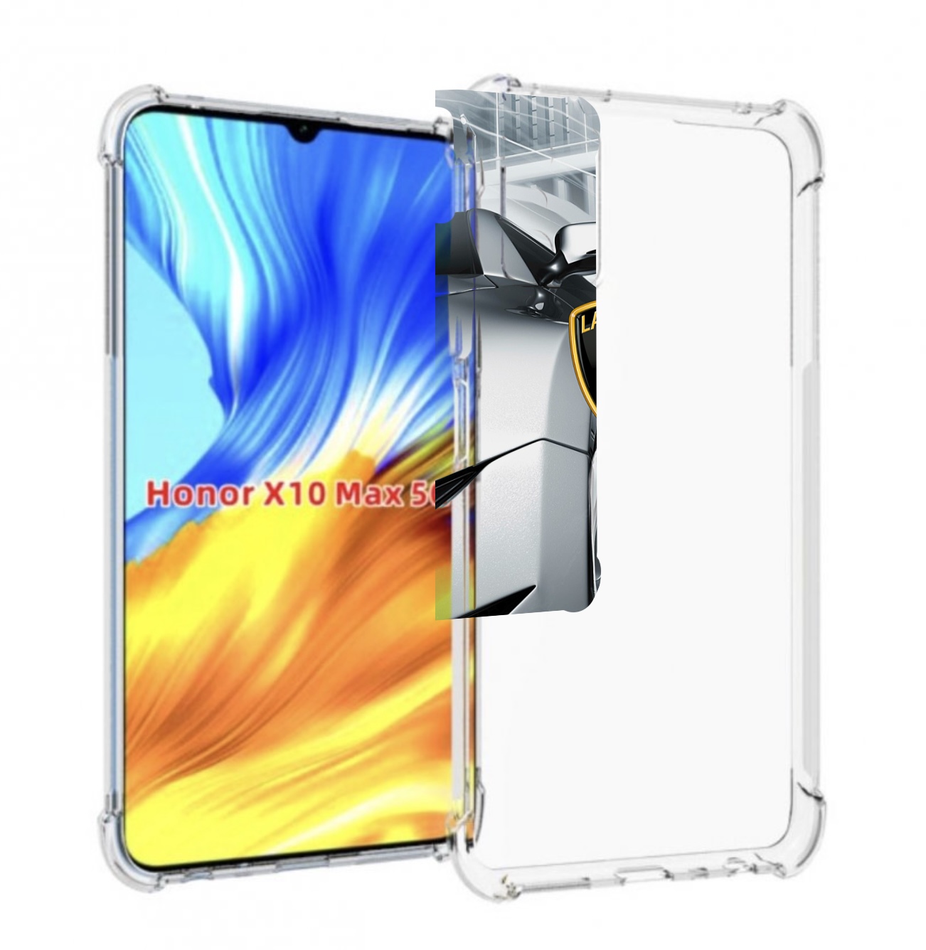 

Чехол MyPads Ламборгини мужской для Honor X10 Max, Прозрачный, Tocco