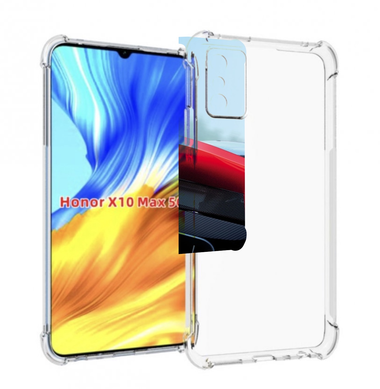 

Чехол MyPads Крыло-машины мужской для Honor X10 Max, Прозрачный, Tocco