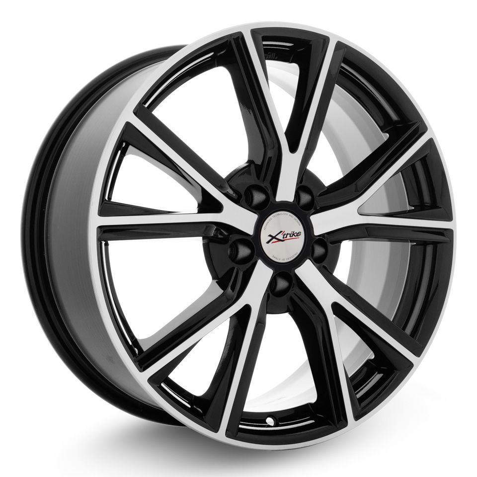 фото Колесный диск x'trike x-122 7,5/r18 5*114,3 et45 d67,1 bk/fp 63537