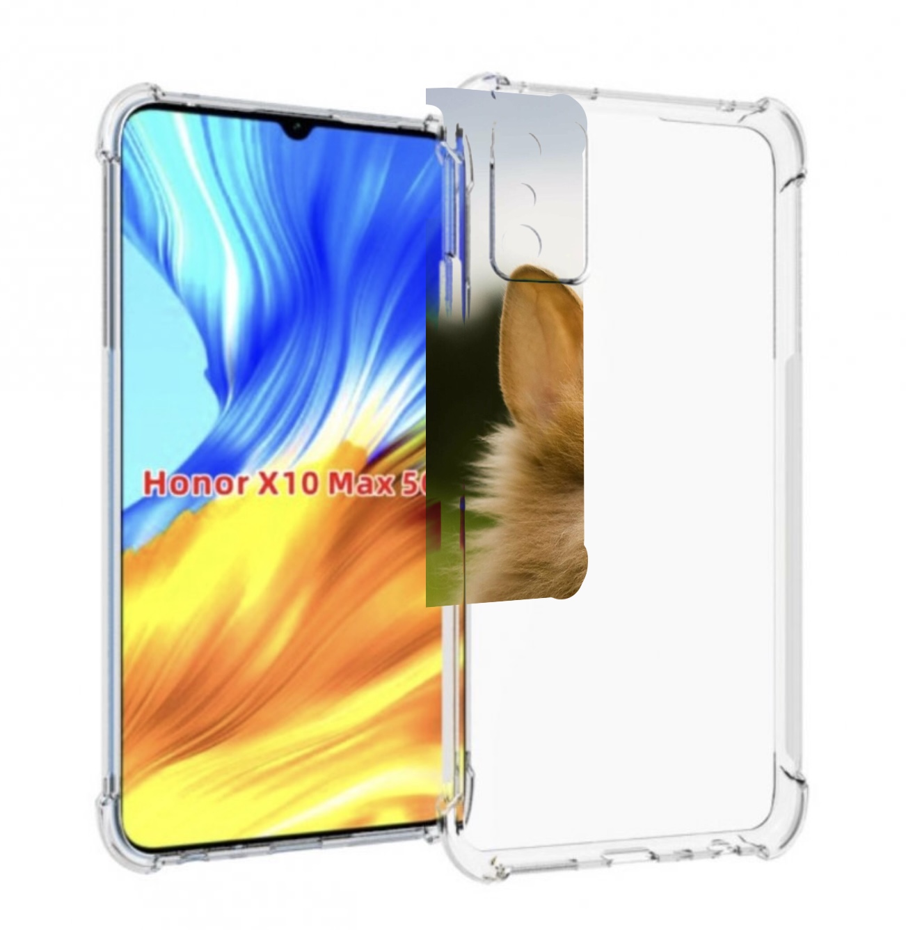 

Чехол MyPads Кролик для Honor X10 Max, Прозрачный, Tocco