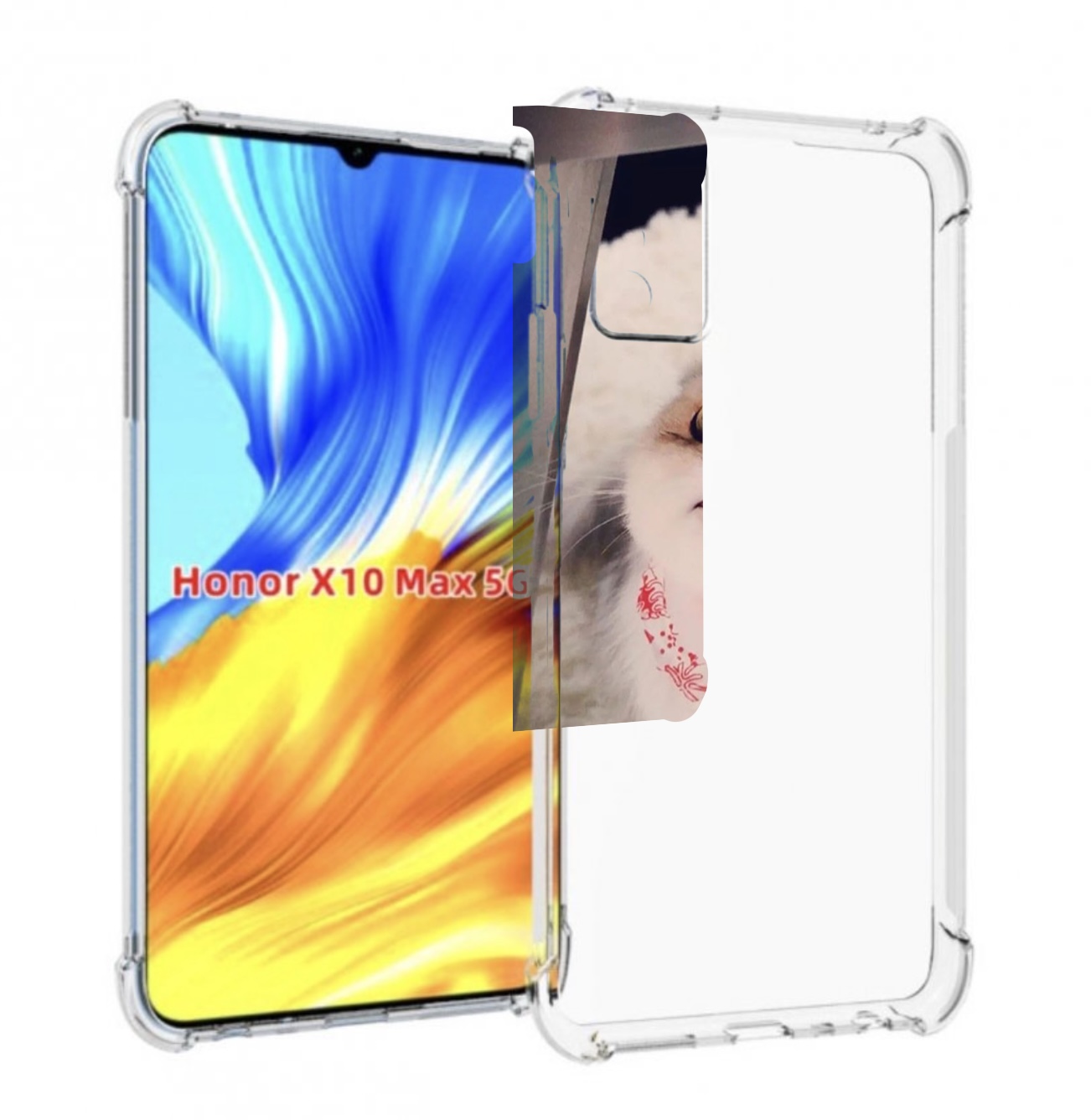 

Чехол MyPads Котеночек женский для Honor X10 Max, Прозрачный, Tocco