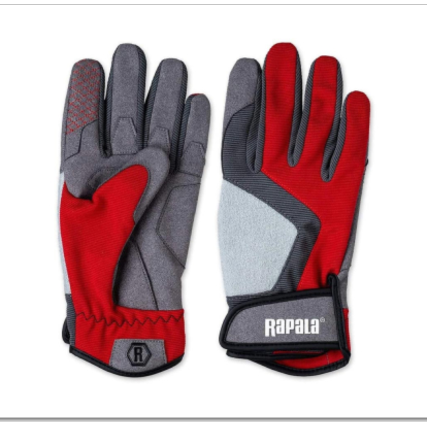 

Перчатки для рыбалки Rapala Performance (24 / L / серый;красный), Performance