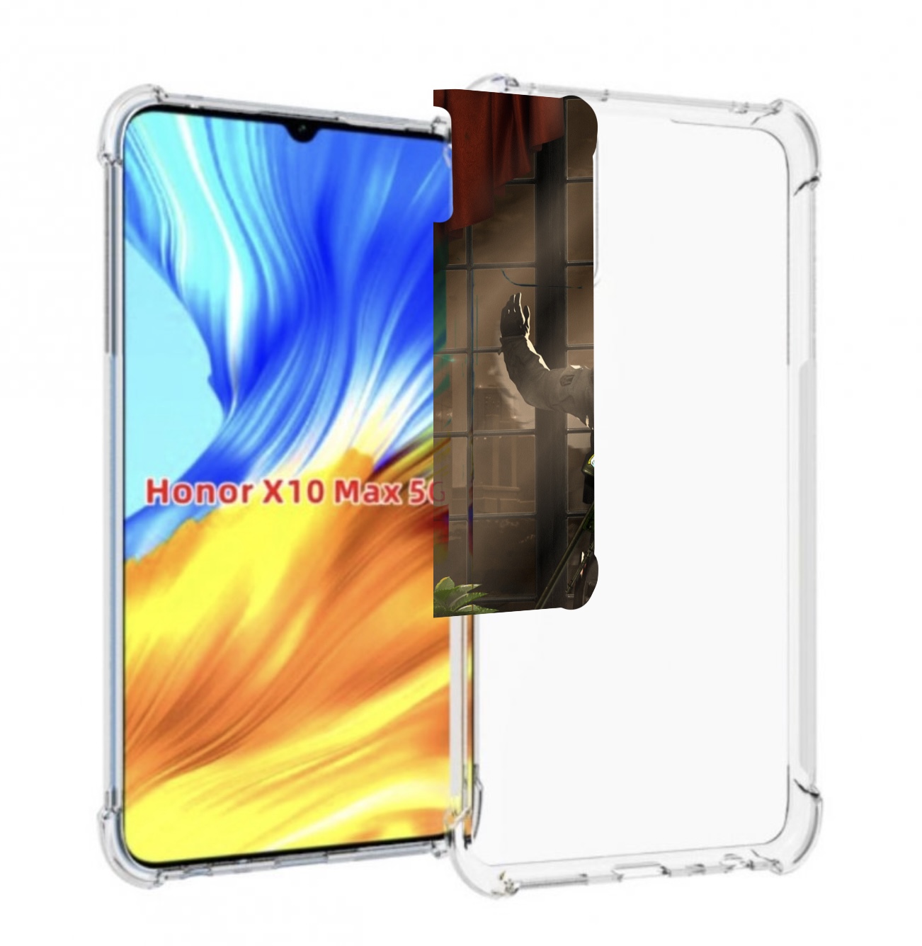 

Чехол MyPads Контр-Страйк-в-дыму для Honor X10 Max, Прозрачный, Tocco