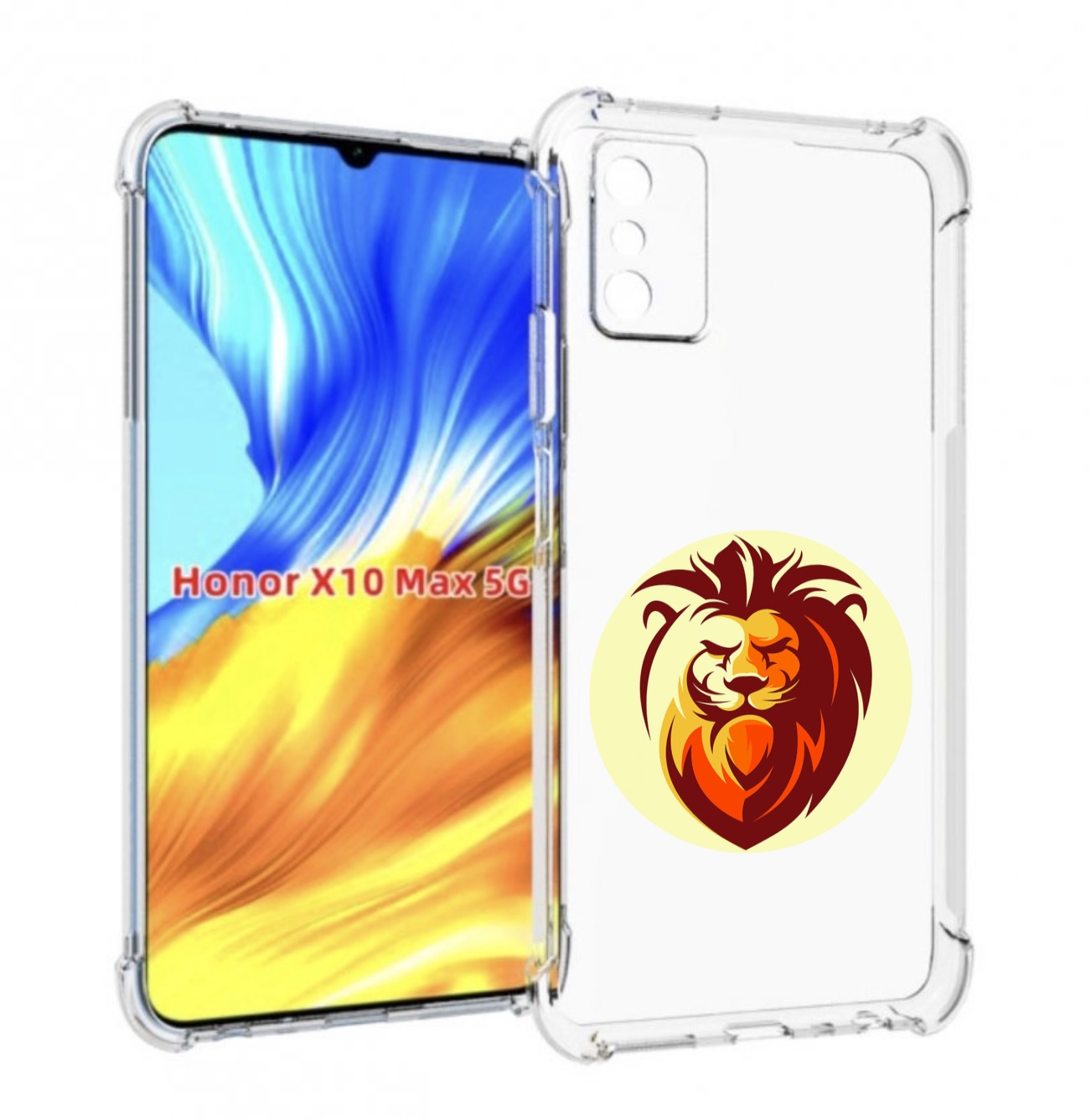 

Чехол MyPads Картинка-Лев для Honor X10 Max, Прозрачный, Tocco