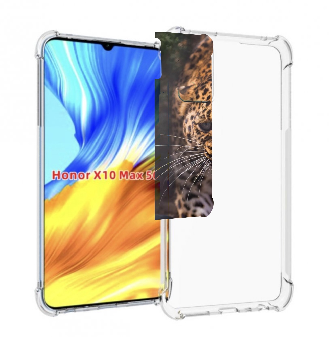

Чехол MyPads Злой-гепард для Honor X10 Max, Прозрачный, Tocco