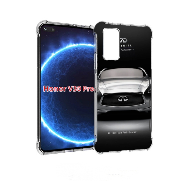

Чехол бампер MyPads infiniti-инфинити-1 для Honor V30 Pro, Прозрачный, Tocco