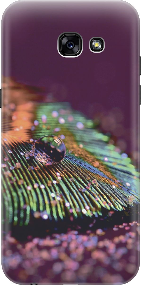 

Силиконовый чехол на Samsung Galaxy A5 (2017) "Капля на пере", Зеленый;фиолетовый, 3487