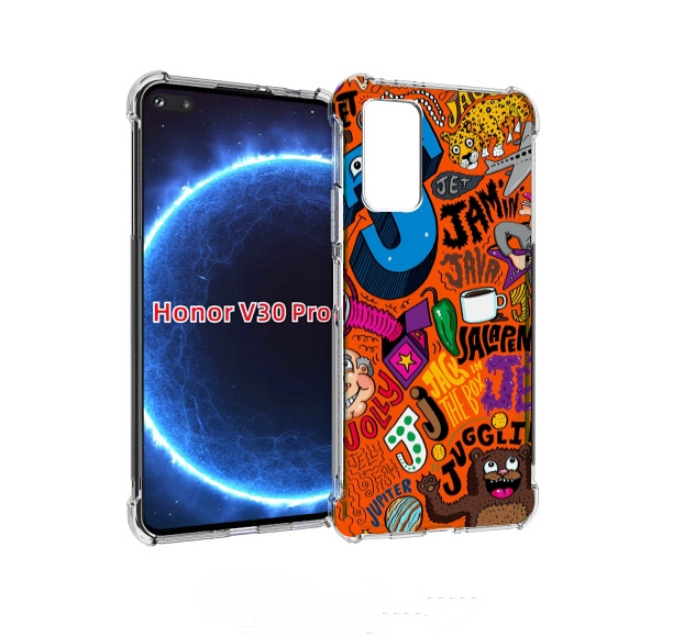 

Чехол бампер MyPads funky-decor для Honor V30 Pro, Прозрачный, Tocco