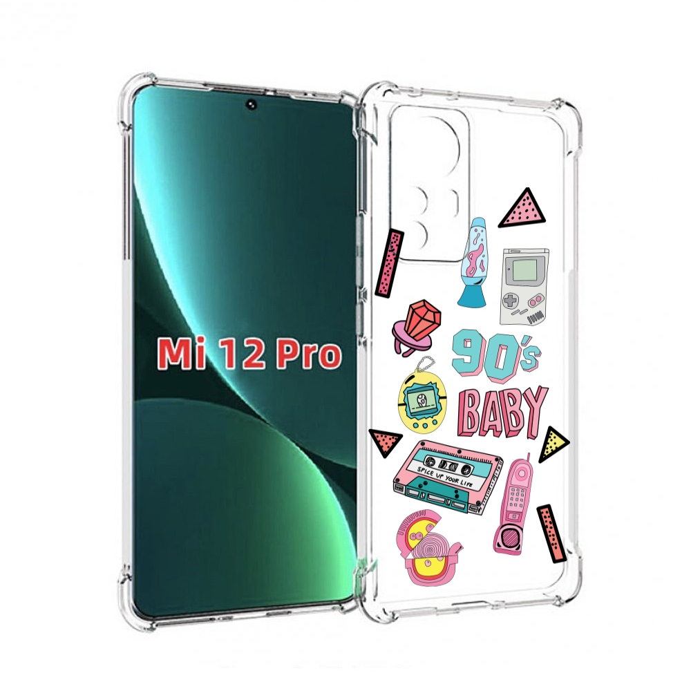 

Чехол MyPads гаджеты-90х для Xiaomi 12S Pro, Прозрачный, Tocco