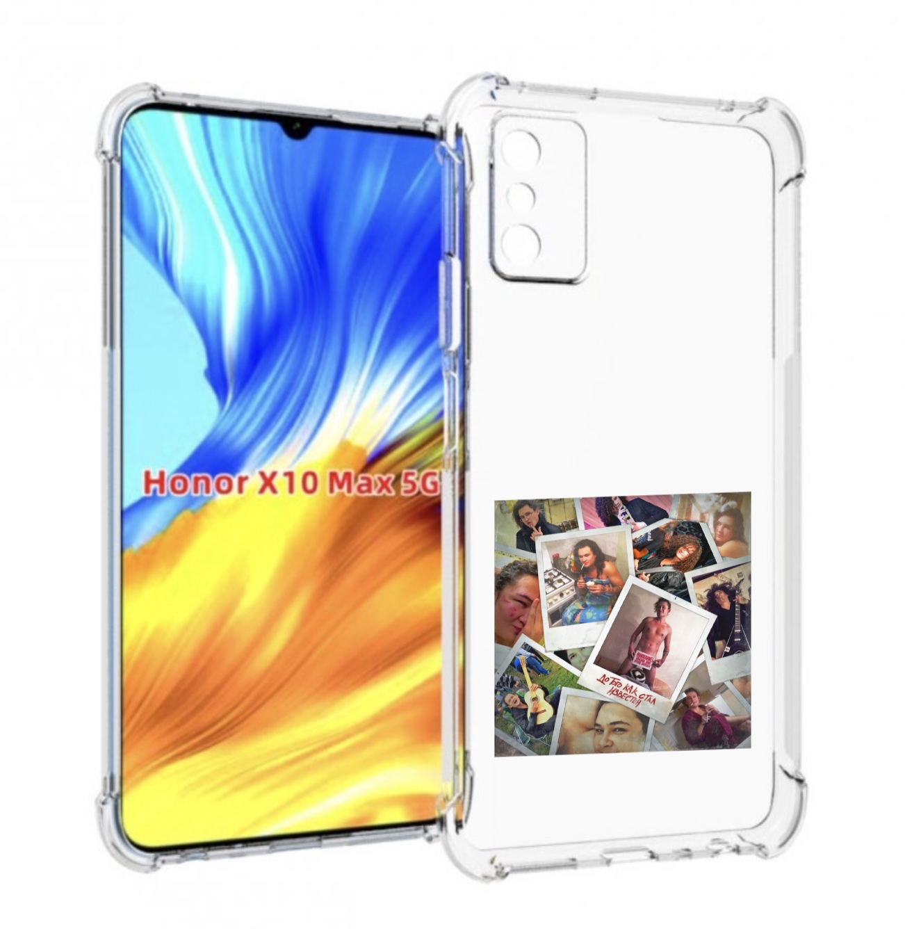 

Чехол MyPads До того как стал известен Morgenshtern для Honor X10 Max, Прозрачный, Tocco