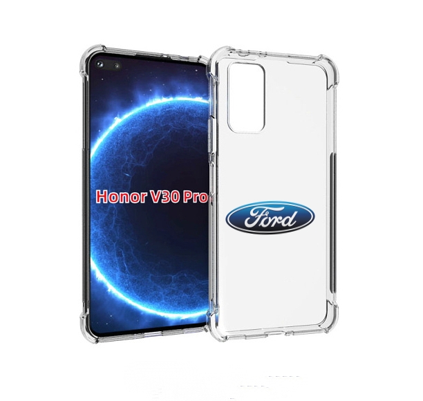 

Чехол бампер MyPads ford-3 мужской для Honor V30 Pro, Прозрачный, Tocco