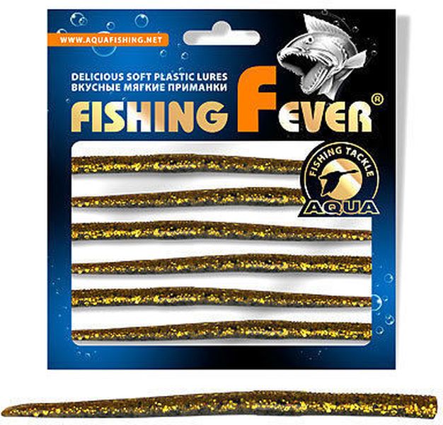 

Мягкая силиконовая приманка червь AQUA FishingFever EEL (WH05 / 12 /, Зеленый, FishingFever EEL