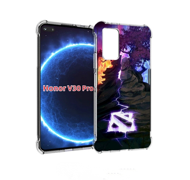 

Чехол бампер MyPads dota 2 логотип для Honor V30 Pro, Прозрачный, Tocco