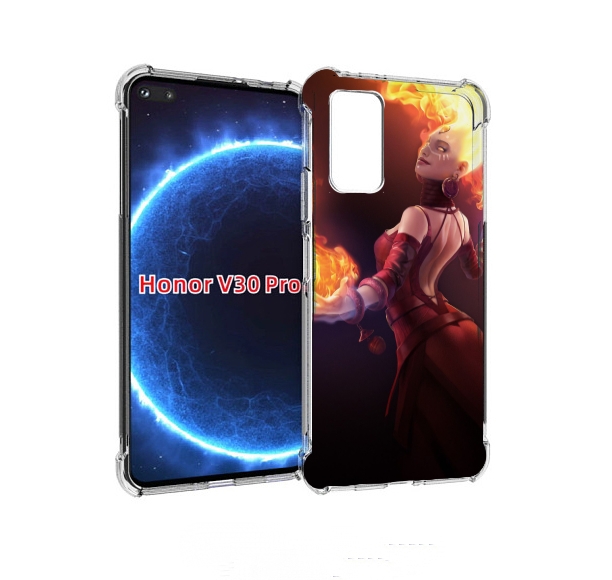

Чехол бампер MyPads dota 2 Lina для Honor V30 Pro, Прозрачный, Tocco