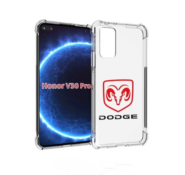 

Чехол бампер MyPads dodge-2 мужской для Honor V30 Pro, Прозрачный, Tocco