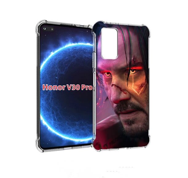 

Чехол бампер MyPads cyberpunk 2077 Джонни Сильверхенд для Huawei, Прозрачный, Tocco