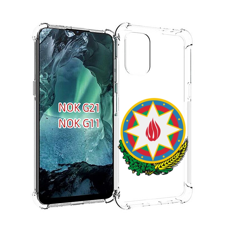 

Чехол Mypads Герб-АзербаиДжан-2 Для Nokia G11/G21, Прозрачный, Tocco