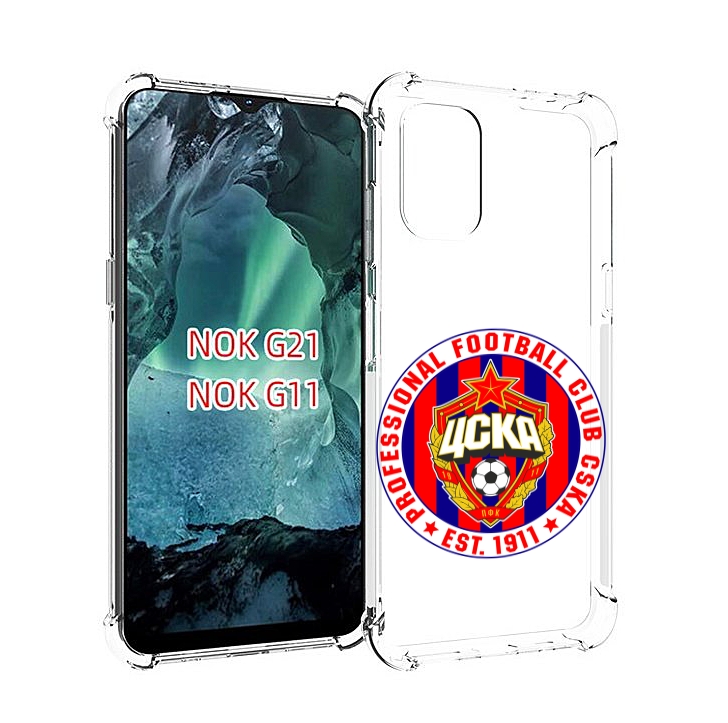 

Чехол Mypads Фк Цск Логотип Для Nokia G11/G21, Прозрачный, Tocco