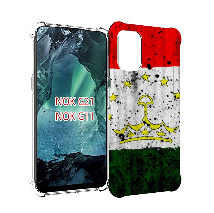 

Чехол Mypads Герб Флаг Таджикистан Для Nokia G11/G21, Прозрачный, Tocco