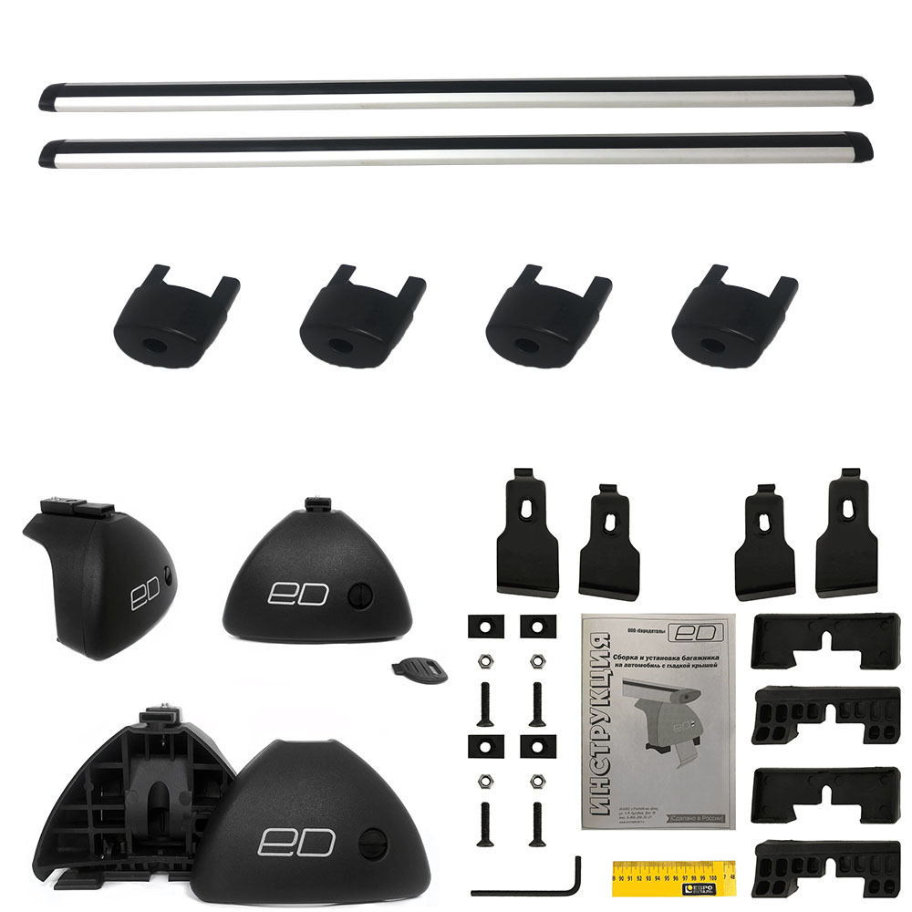 

Багажник универсальный Евродеталь аэро Kia Rio 3 sedan 2011-2017 года выпуска Silver, Серебристый, OZPTGK242