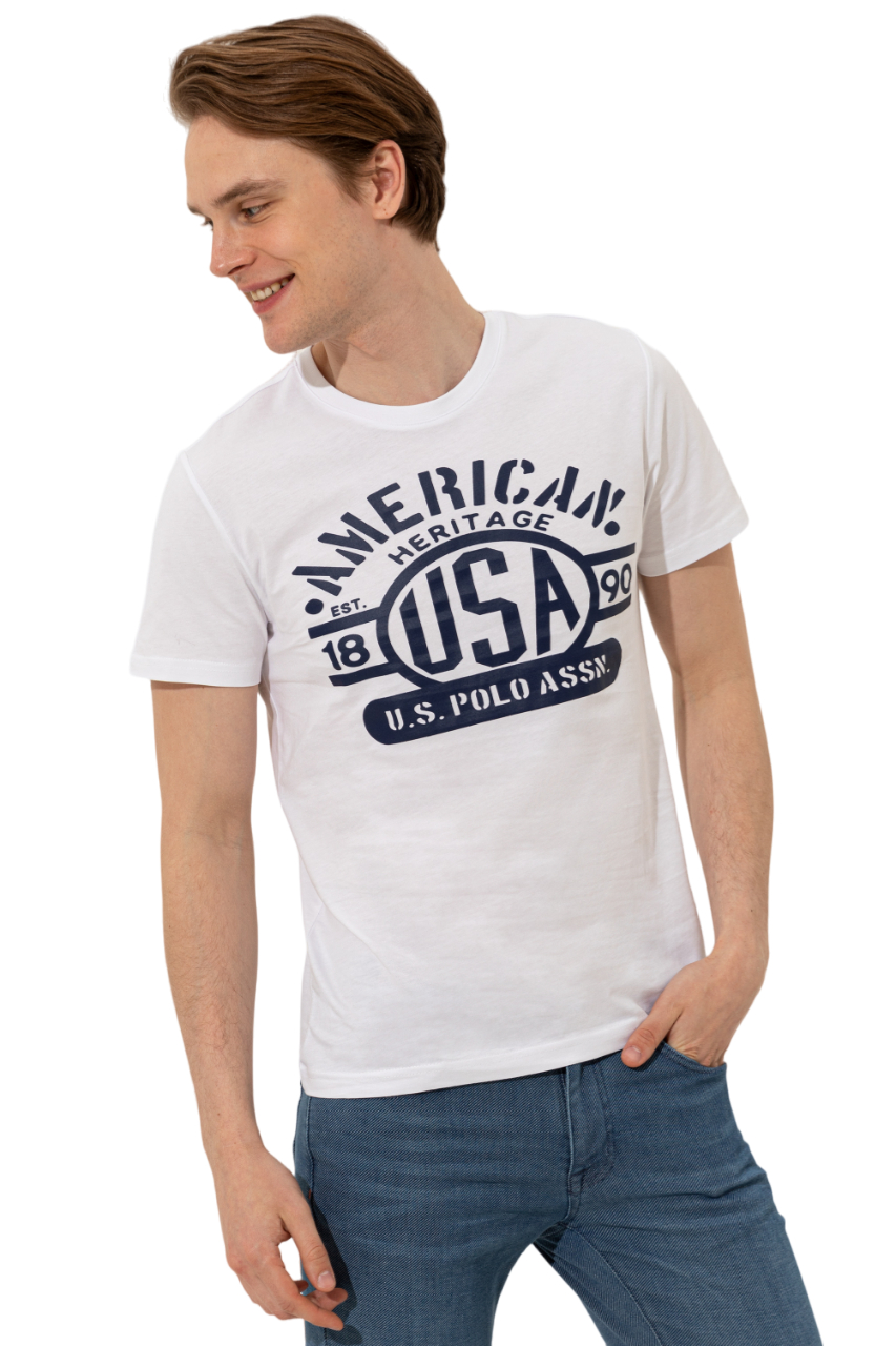 

Футболка мужская U.S. POLO Assn. g081gl0110wate белая 2XL, Белый, g081gl0110wate