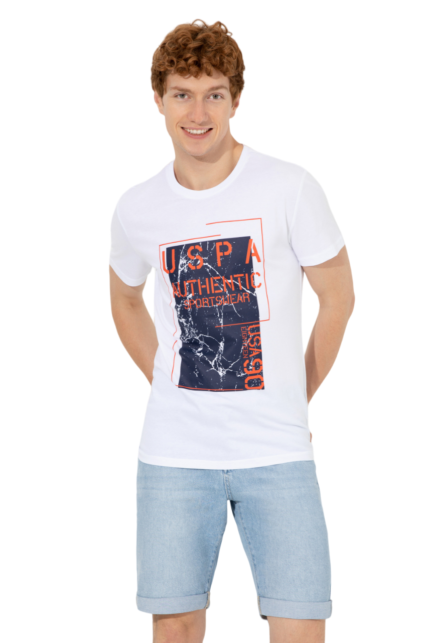 

Футболка мужская U.S. POLO Assn. g081gl0110magata белая L, Белый, g081gl0110magata