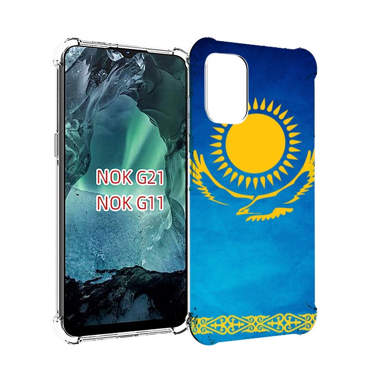 

Чехол Mypads Герб И Флаг Казахстана Для Nokia G11/G21, Прозрачный, Tocco