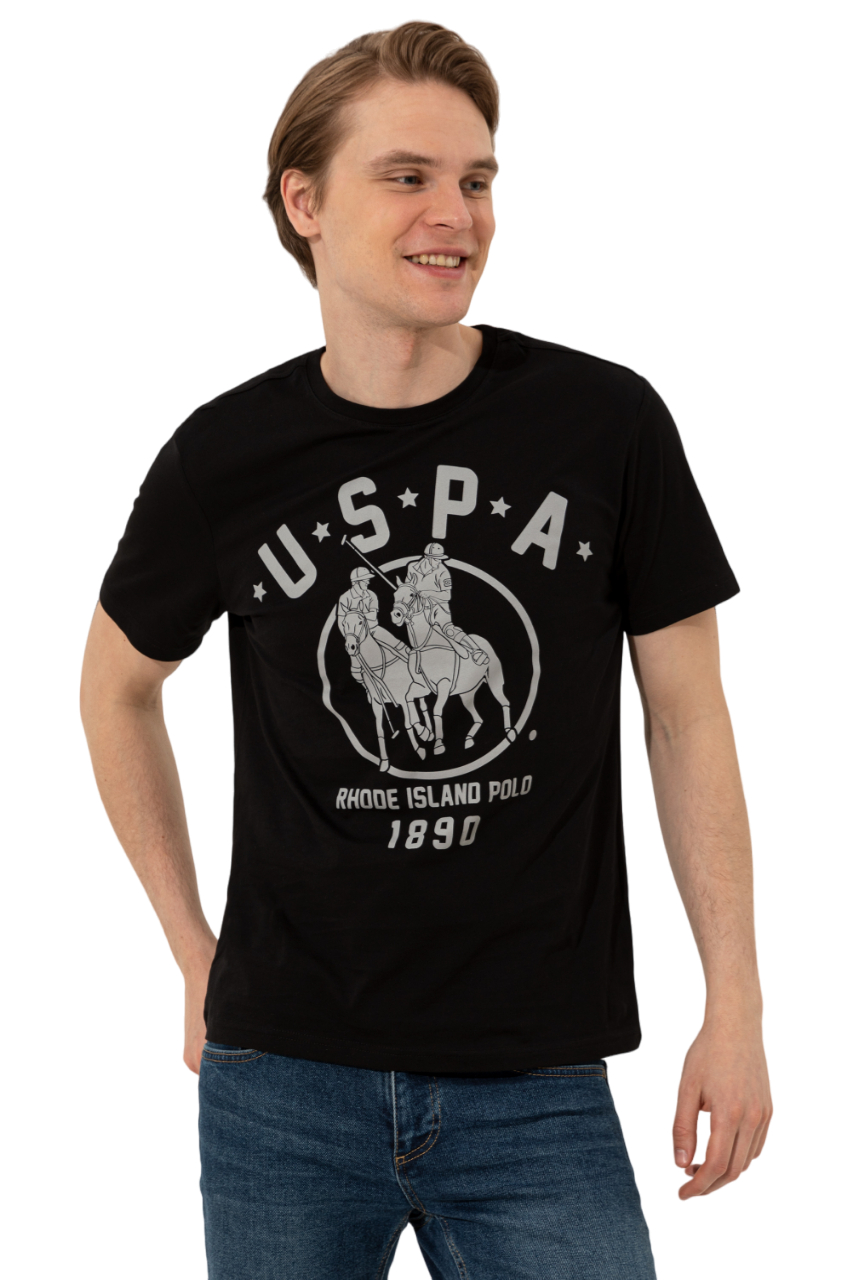 

Футболка мужская U.S. POLO Assn. g081gl0110kaido черная XL, Черный, g081gl0110kaido