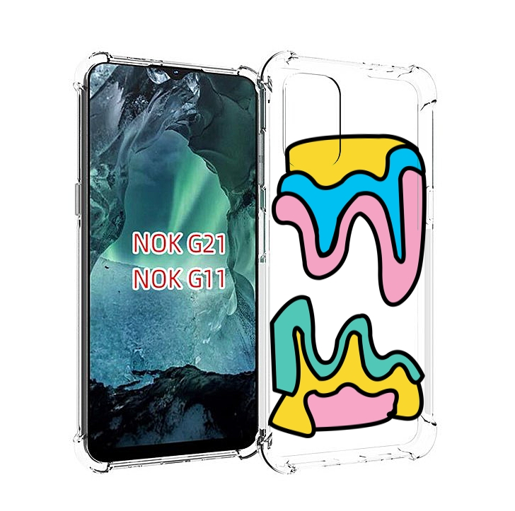 

Чехол Mypads Вытекающая-Абстракция Для Nokia G11/G21, Прозрачный, Tocco