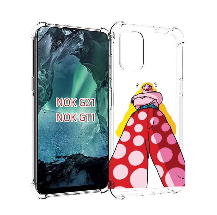 

Чехол Mypads Высокая-Девушка Для Nokia G11/G21, Прозрачный, Tocco
