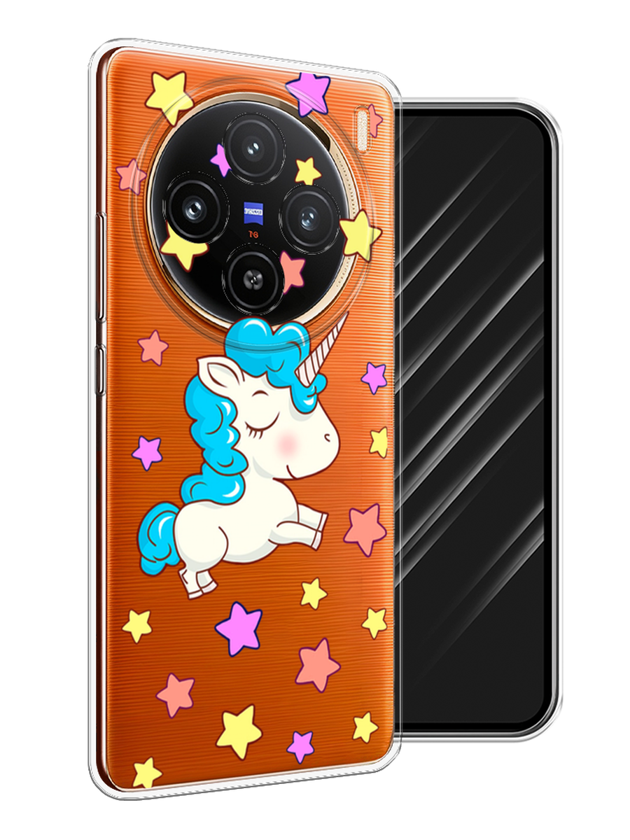 

Чехол Awog на Vivo X100 "Звездный единорог", Голубой;фиолетовый;желтый, 2611750-1