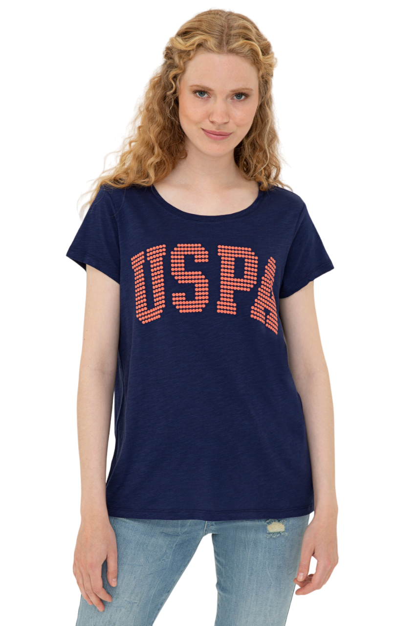 Футболка женская U.S. POLO Assn. g082gl0110e-gean-iy021 синяя XS