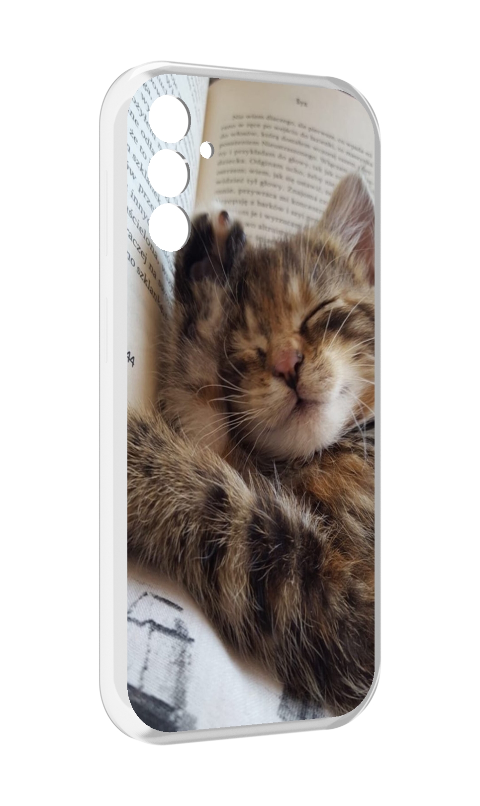 

Чехол MyPads Спящий-котенок для Samsung Galaxy M13, Прозрачный, Tocco
