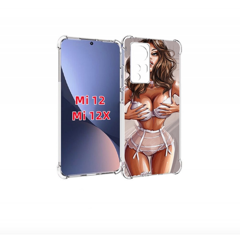 

Чехол бампер MyPads Девушка-в-кружевном для Xiaomi 12., Прозрачный, Tocco