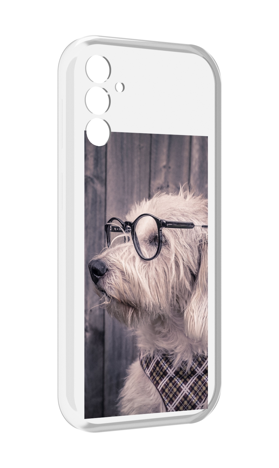 

Чехол MyPads Собака-в-очках для Samsung Galaxy M13, Прозрачный, Tocco