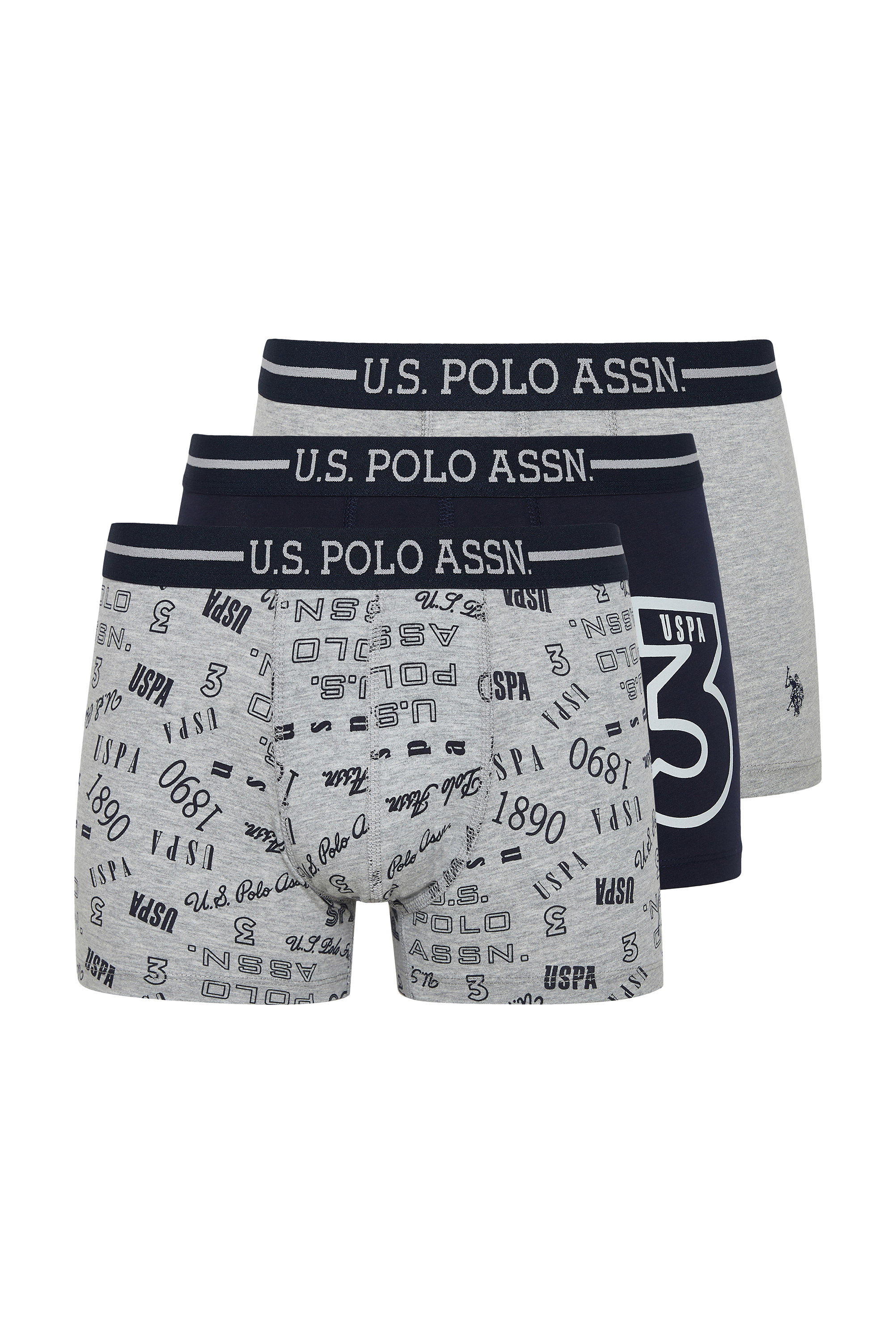 

Комплект трусов мужских U.S. POLO Assn. I081SZ0IA080444-R серых M, Серый, I081SZ0IA080444-R