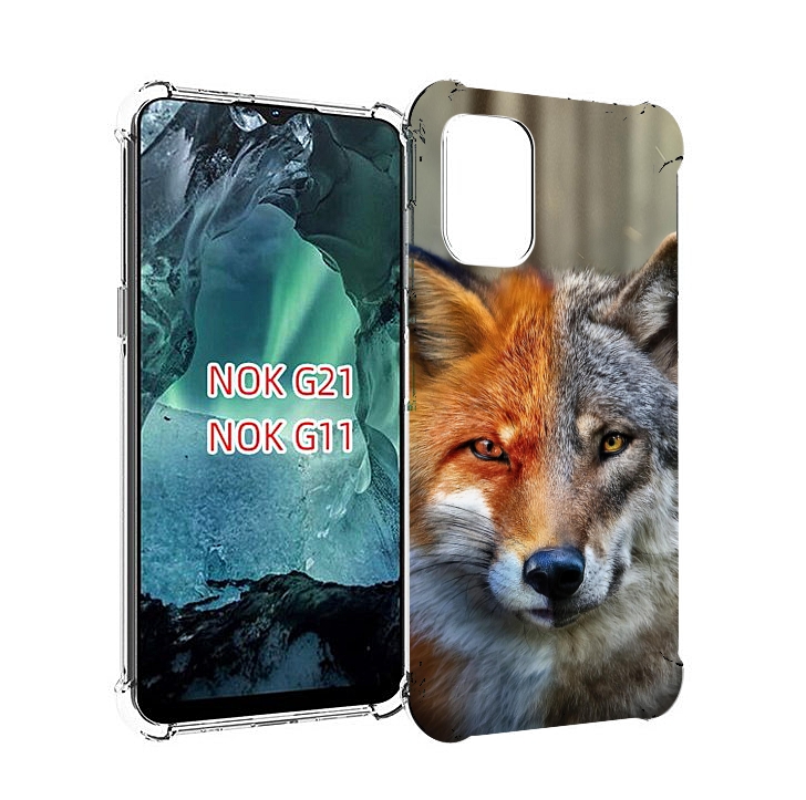 

Чехол Mypads Волк-Лиса Для Nokia G11/G21, Прозрачный, Tocco