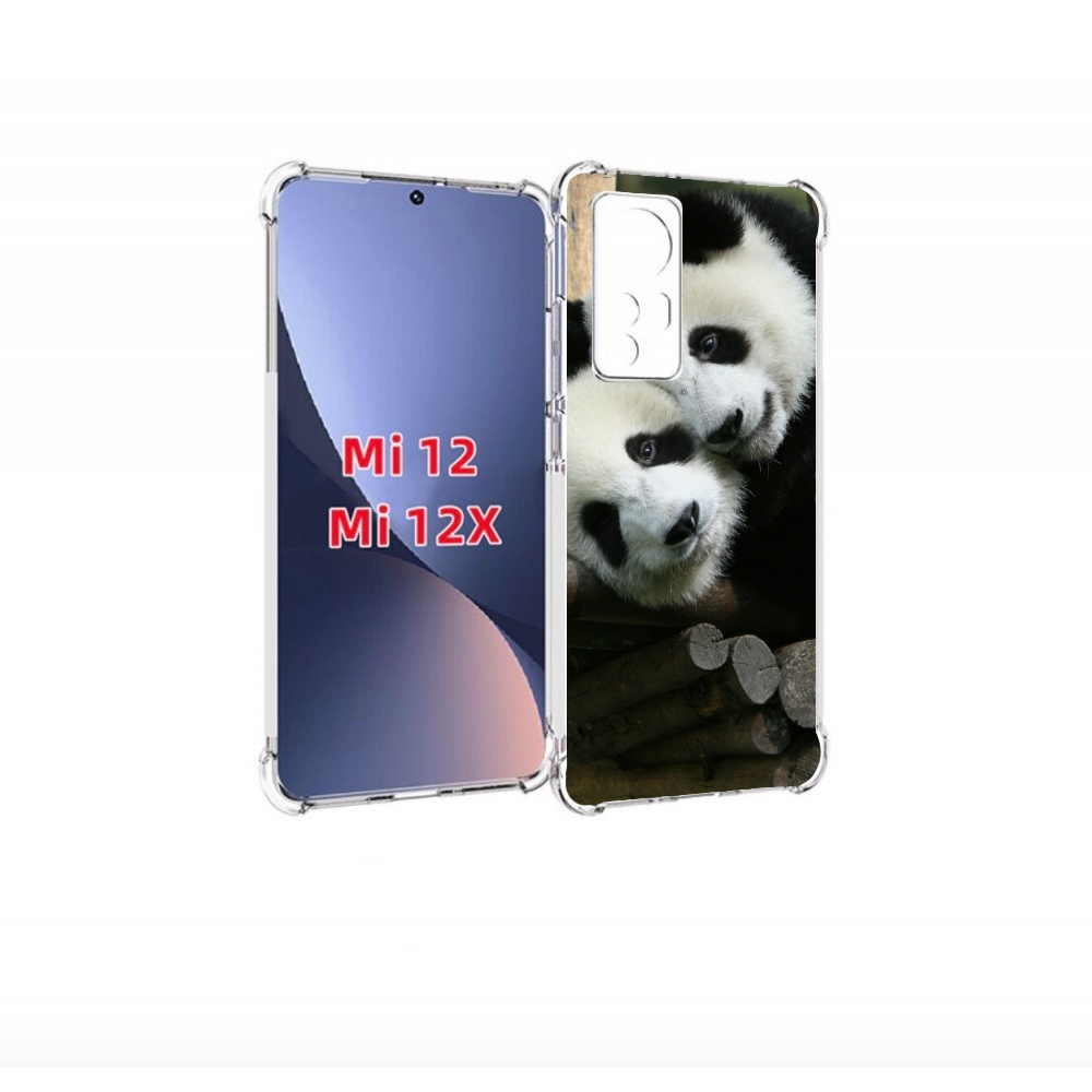 

Чехол бампер MyPads Две-панды для Xiaomi 12., Прозрачный, Tocco