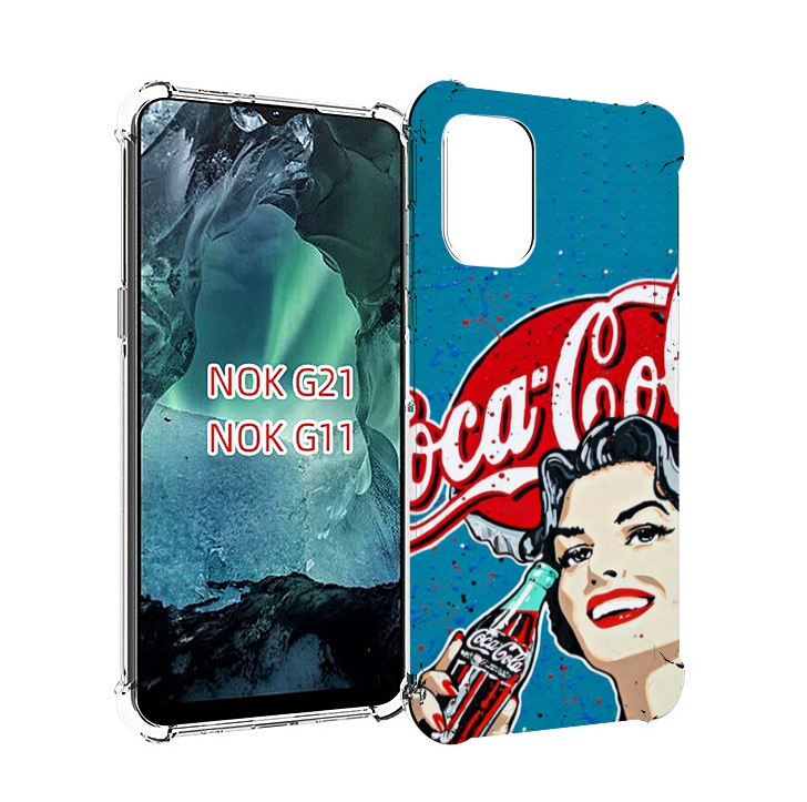 

Чехол Mypads Вкусная Кола Картинка Для Nokia G11/G21, Прозрачный, Tocco