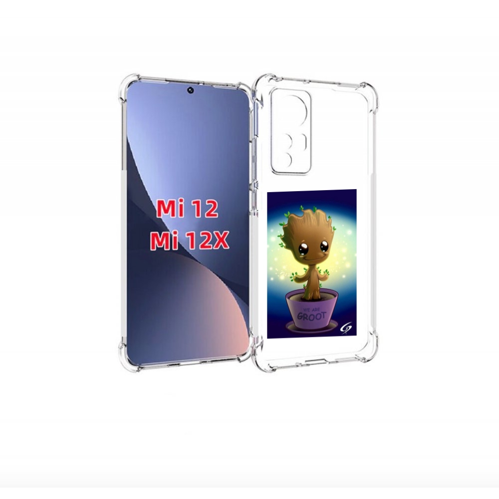 

Чехол бампер MyPads Грут для Xiaomi 12/Xiaomi 12X противоударный, Прозрачный, Tocco