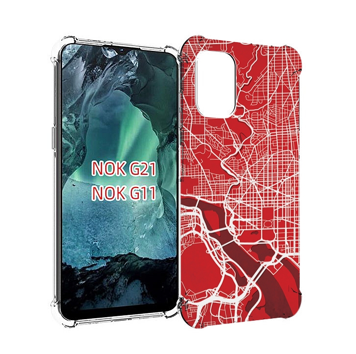 

Чехол Mypads Векторная-Карта Для Nokia G11/G21, Прозрачный, Tocco