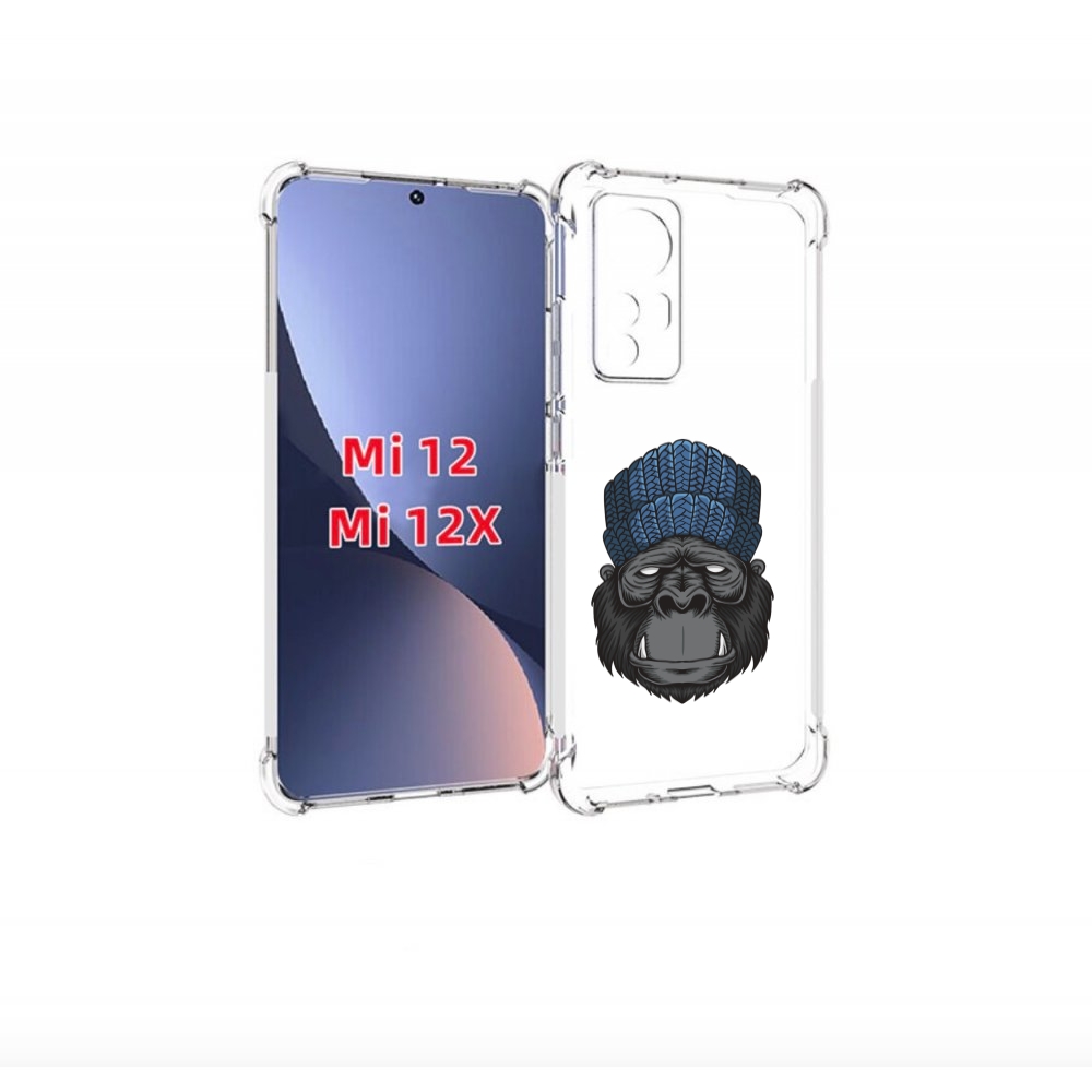 Чехол бампер MyPads Горила для Xiaomi 12/Xiaomi 12X противоударный